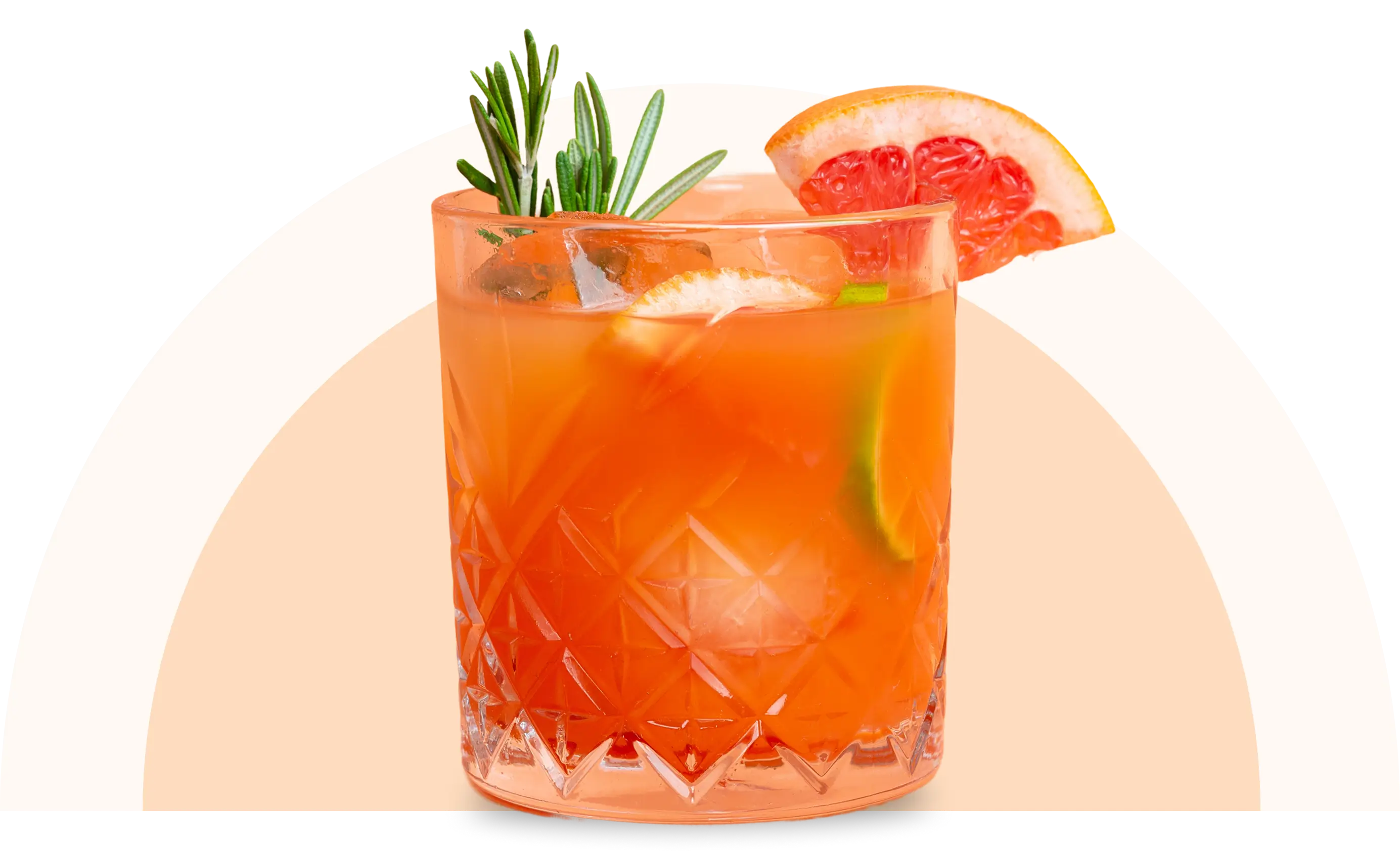 A refreshing grapefruit cocktail with lime and mint garnish.