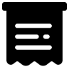 Black silhouette of a person playing guitar.